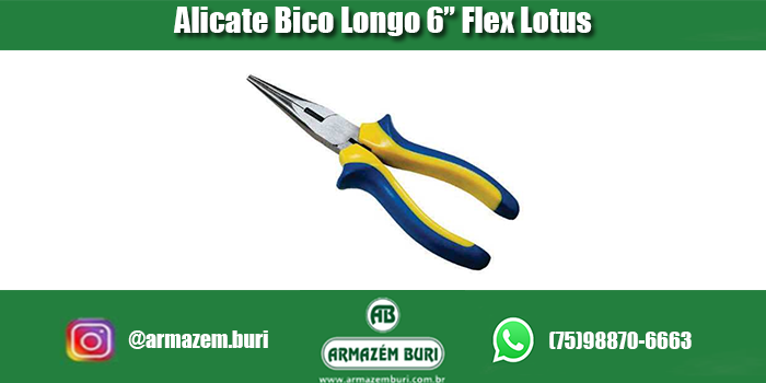 Alicate Bico Longo 6″ Flex Lotus